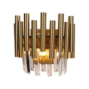 Applique da parete Madison oro cristallo 2xE14 40W