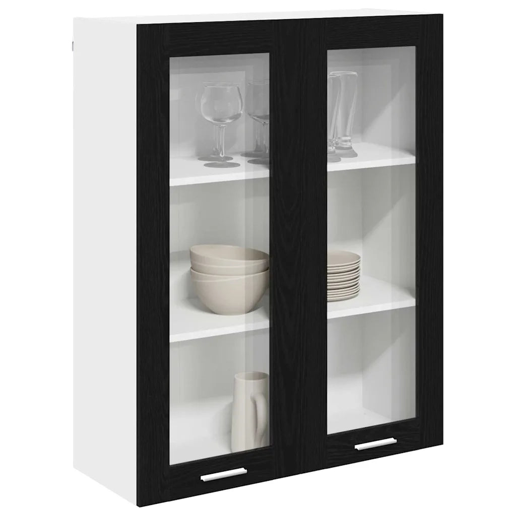 Armadio pensile Rovere Nero 80 x 31 x 100 cm Legno multistrato 884395