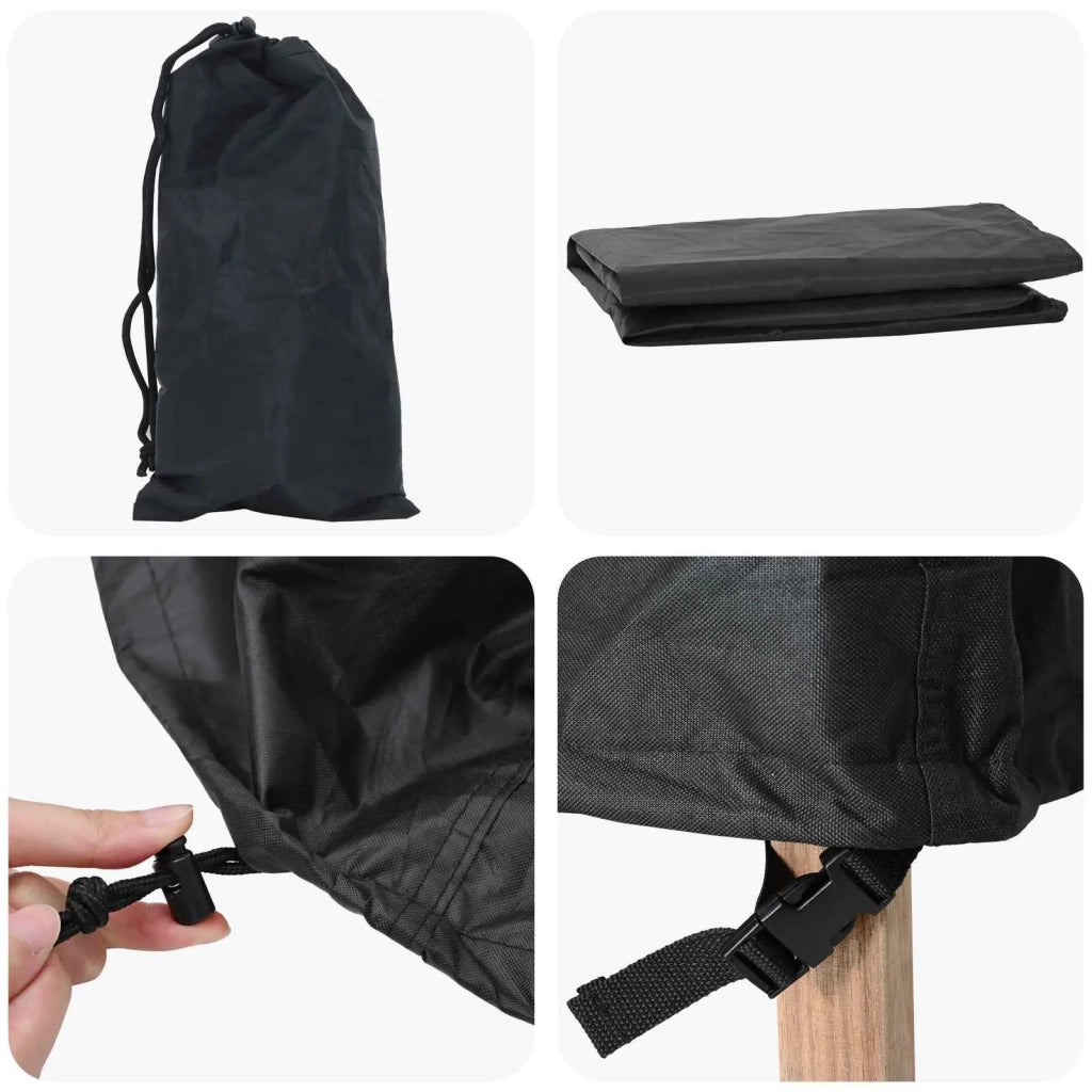 Copertura per mobili da esterno Nero 195 x 76 x 82 cm 4105985