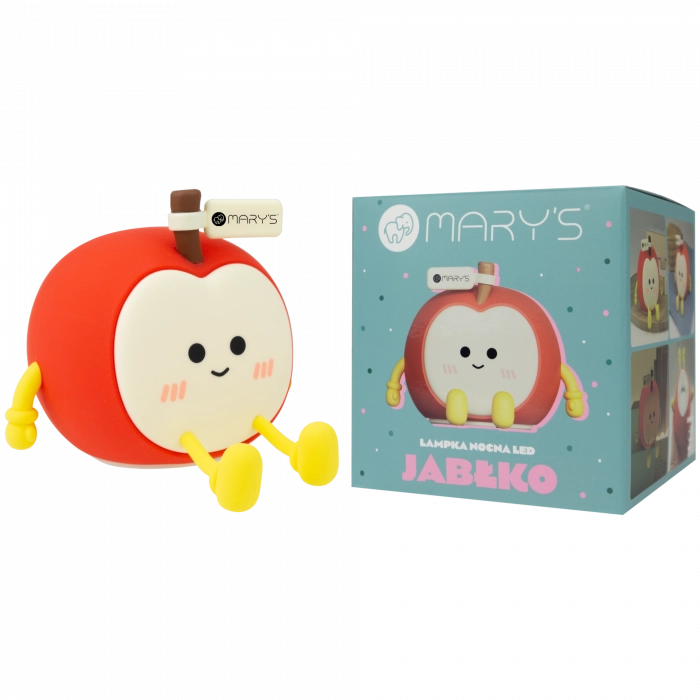 Mary's Lampada Notturna Wireless LED Mela Rossa 0,6W