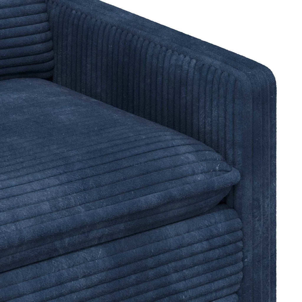 Set di divani 2 pcs Blu navy Poliestere 3417056