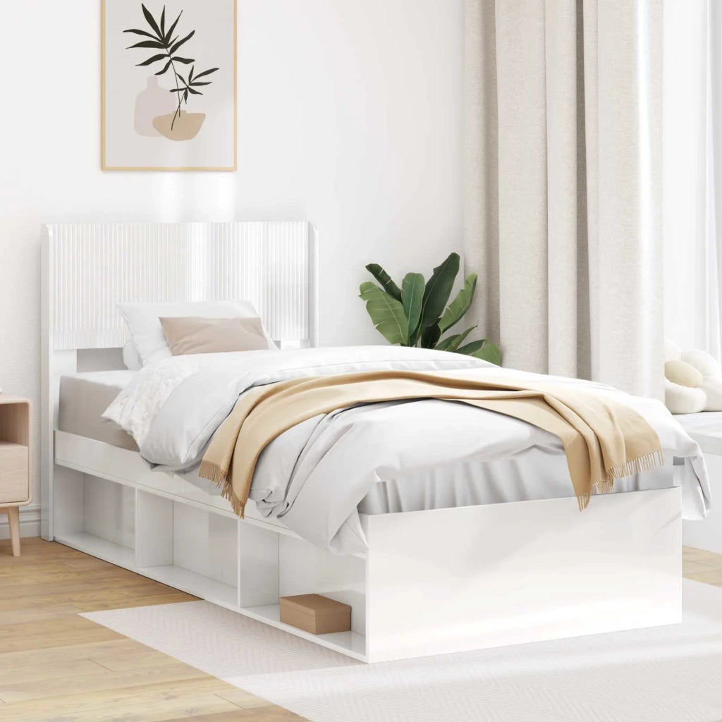 Testiera Letto Bianco Lucido PB 889739
