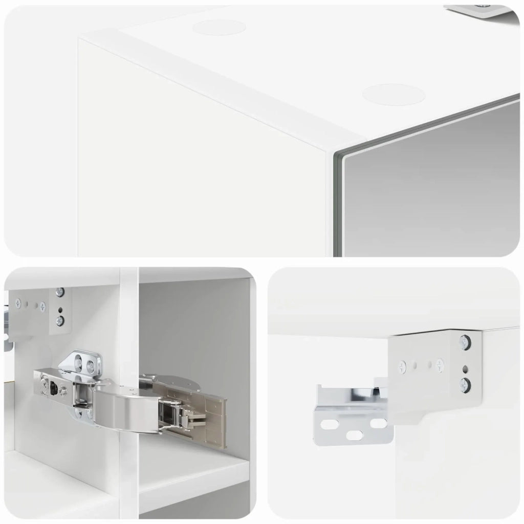 Mobiletto per specchio da bagno Bianco 60 x 14,5 x 50 cm 889079