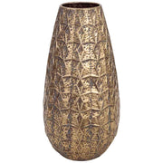 Vaso in metallo dorato 32,5x32,5x62,5 cm (altezza)