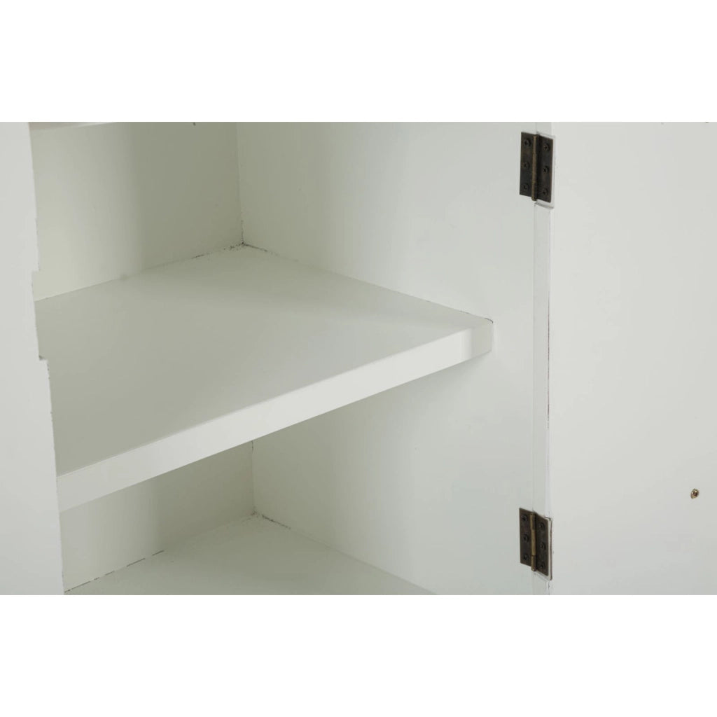 Credenza VKH28, Bianco, MDF, 79x48x67 cm