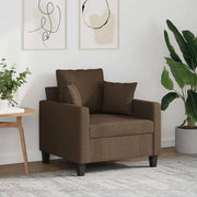 Poltrona Marrone 60 cm in Tessuto 359254