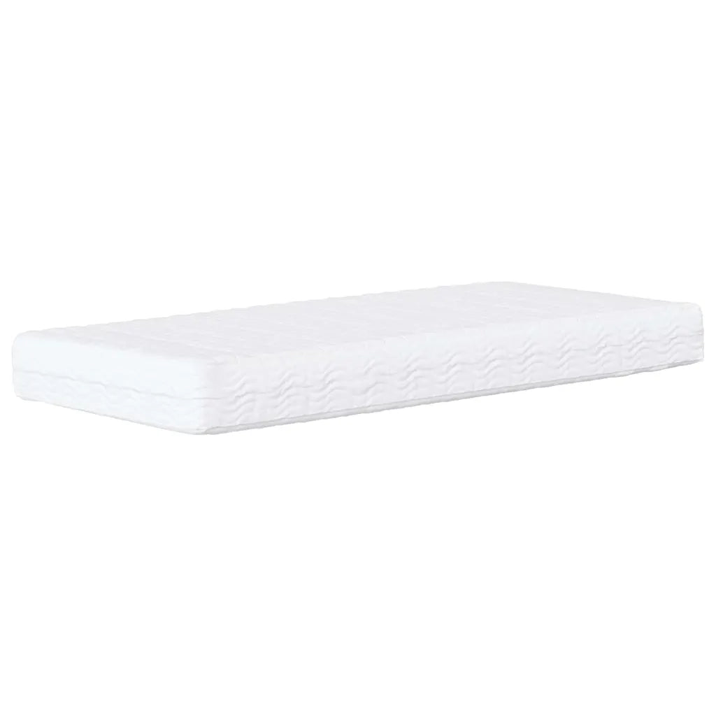 Struttura Letto Angolare con Materasso 2 pcs Crema Velluto 3393865