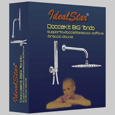 SET DOCCIA CROMO TONDO  dm 250     CARDINALE