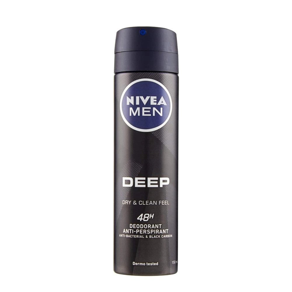NIVEA DEODORANTE SPRAY 150ML MEN SUPERBLACK
