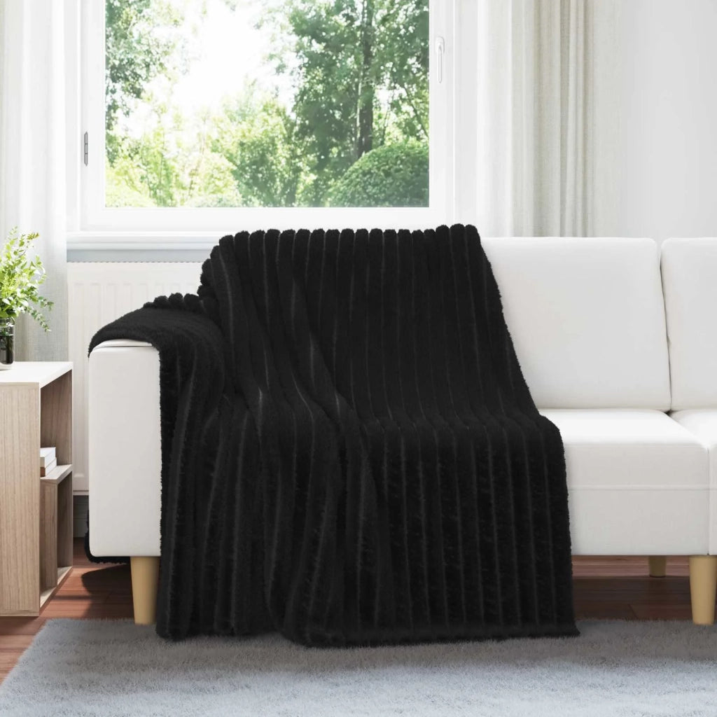 Coperta Nero 200 x 150 cm Panno 42016842
