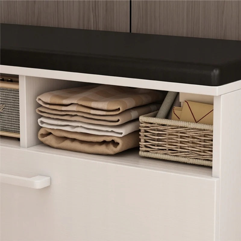 Scarpiera Bianca 85x35x46 cm Ideale per Ingresso