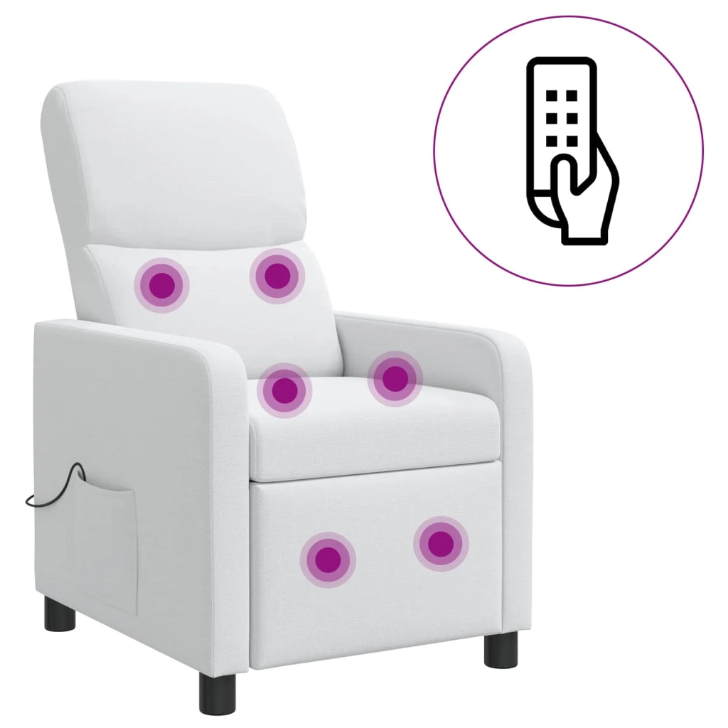 Poltrona reclinabile Bianco Tessuto 42034838