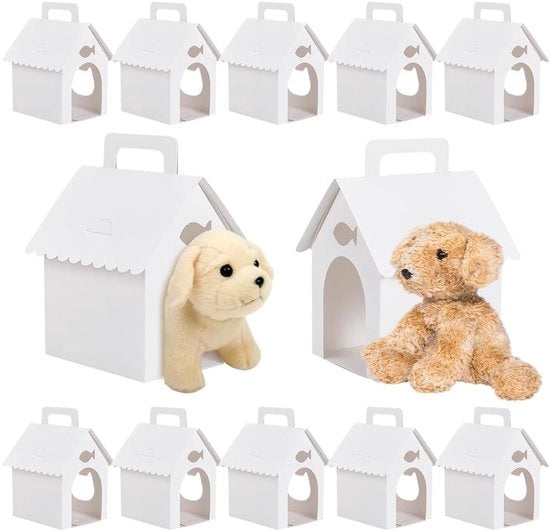 Regalo per cani in scatola da 30 pezzi - Casa per cani con design di testa di gatto - Decorazioni da festa - Decorazioni per compleanni - Ideale per le feste dei propri animali domestici - Scatole da regalo
