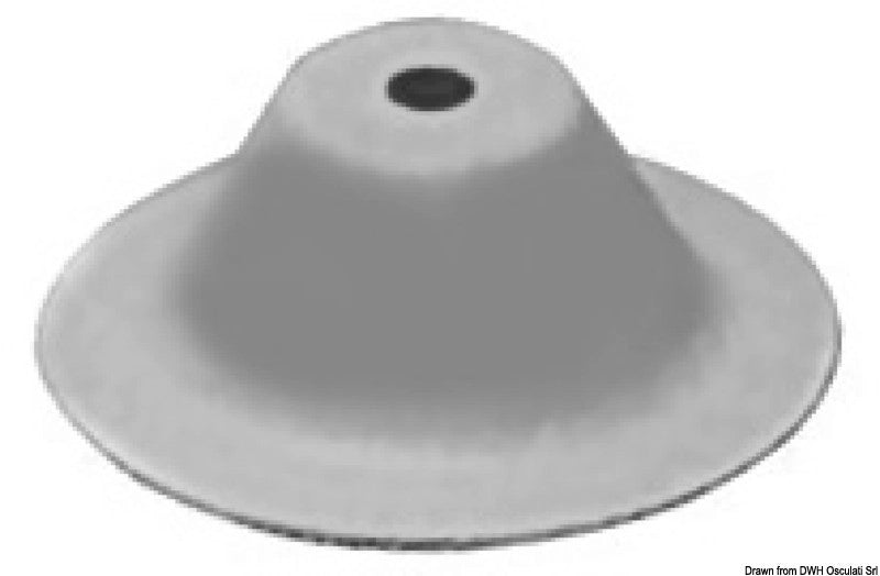 Portatendalino grigio RAL 7035 100 mm per gommoni