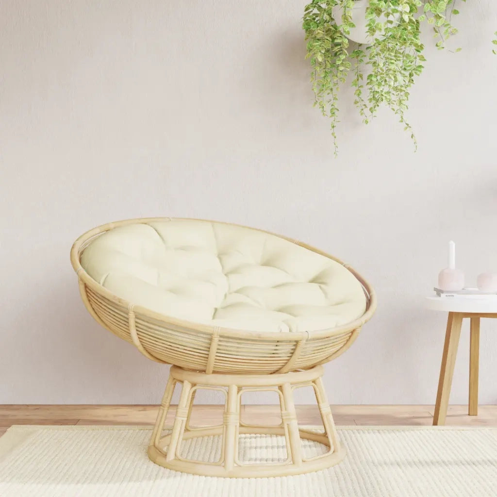 Cuscino Rotondo Crema ? 100x11 cm in Tessuto Oxford