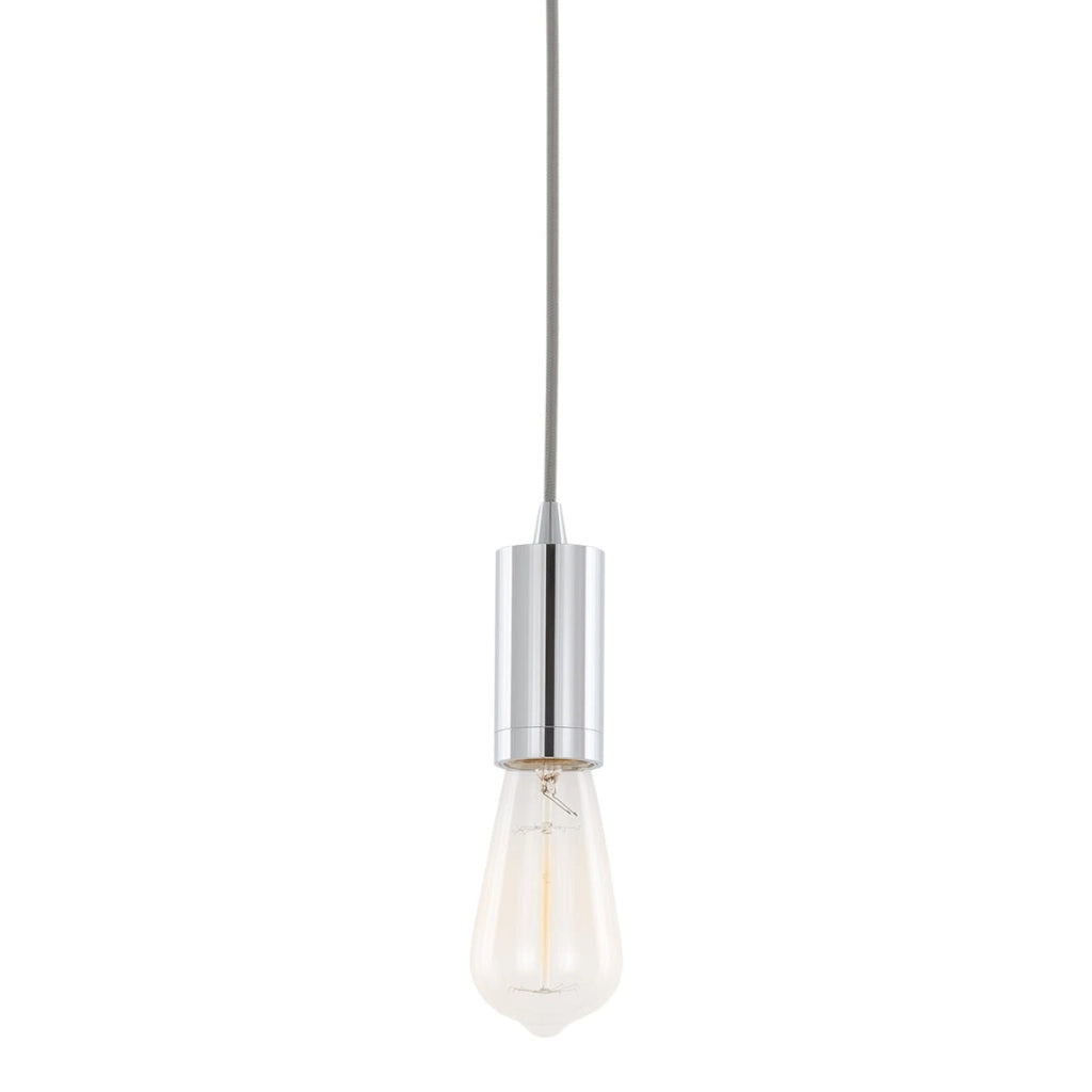 Lampada a sospensione Italux Moderna cromata E27 Ø4,7