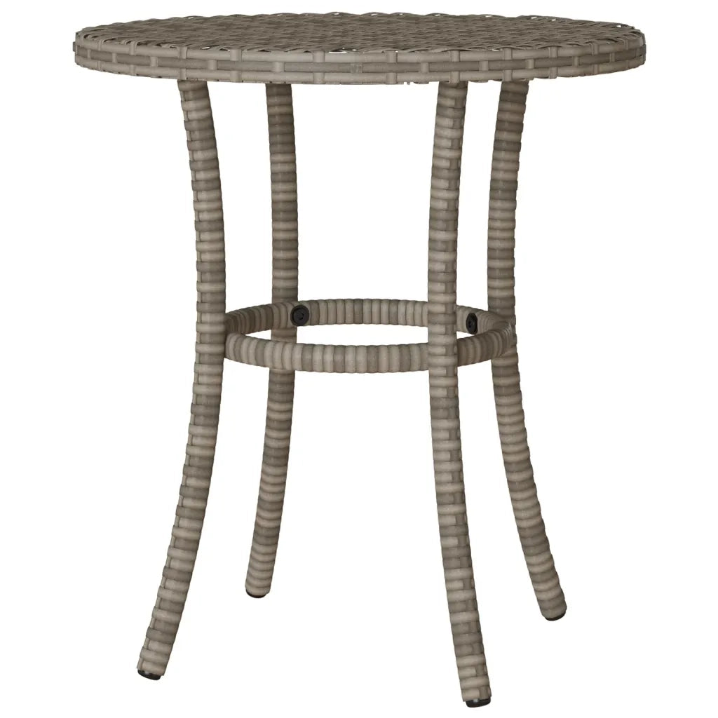 Set da Bistrò 3 pz con Cuscini Grigio in Polyrattan 365251