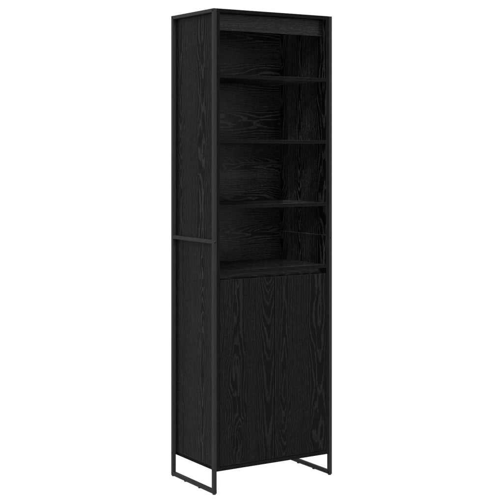 Armadi alti 2 pcs Rovere Nero 60 x 36 x 200 cm