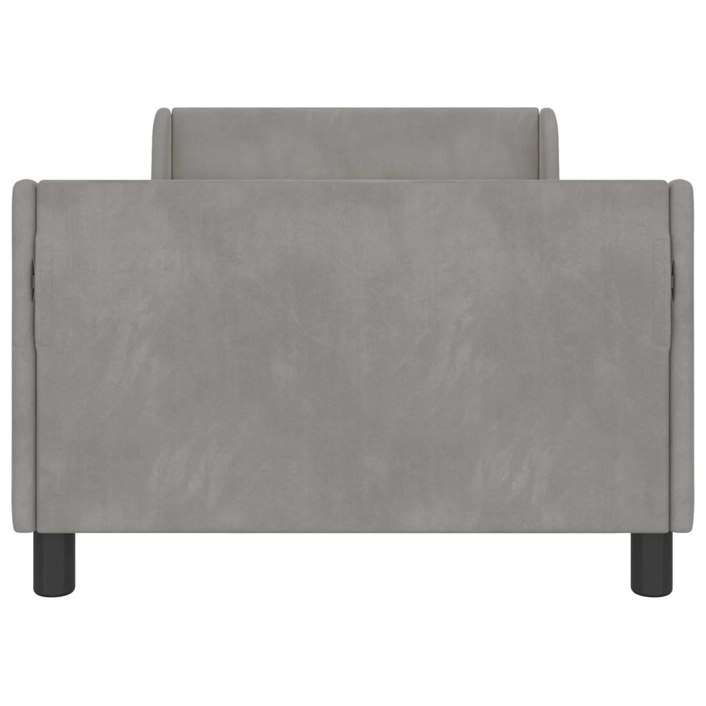 Struttura letto Bambini | Letto Infantile | Lettino con testata Grigio Chiaro 90 x 200 cm