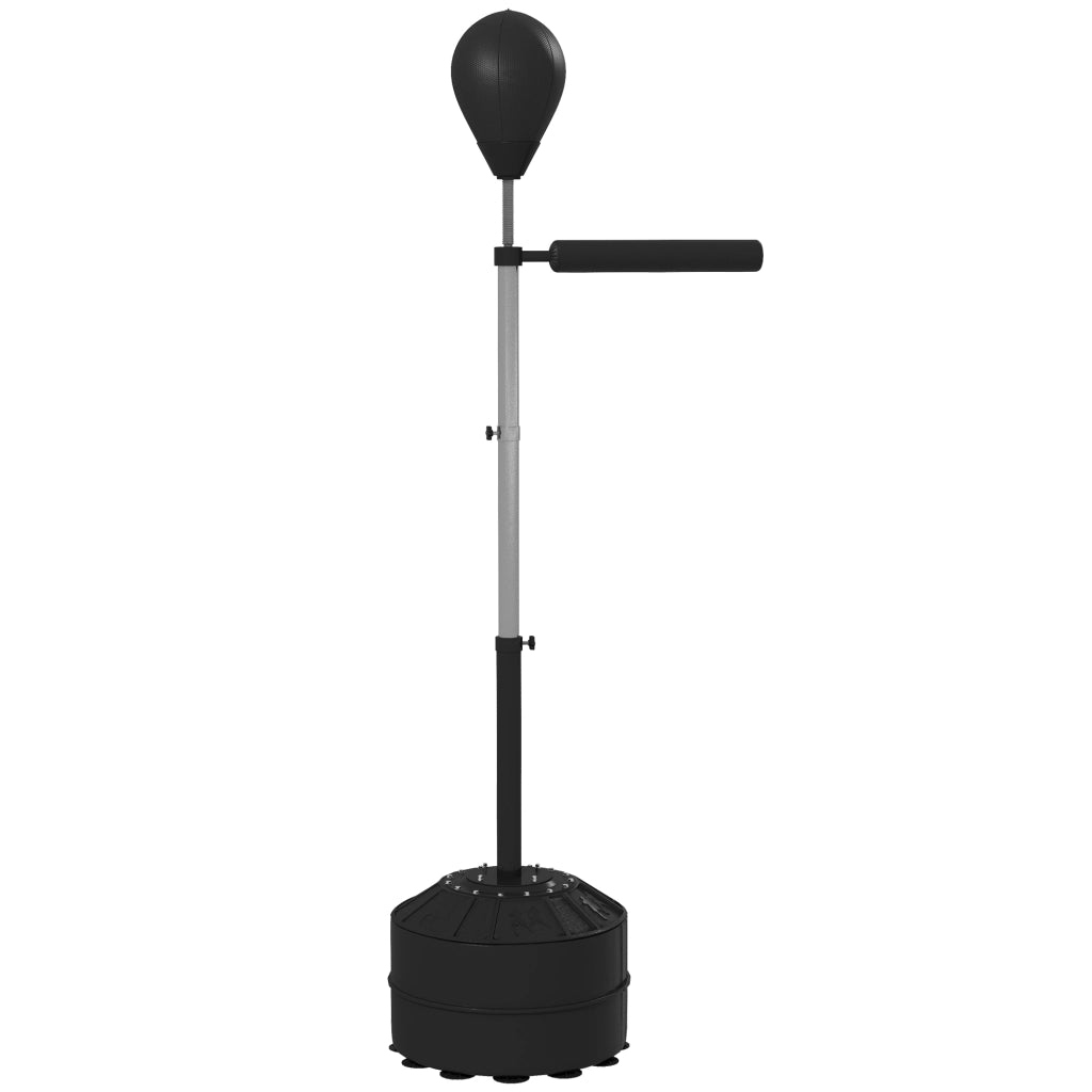 Punching Ball con Barra Girevole per Adulti e Altezza Regolabile 1.6-2m, Nero