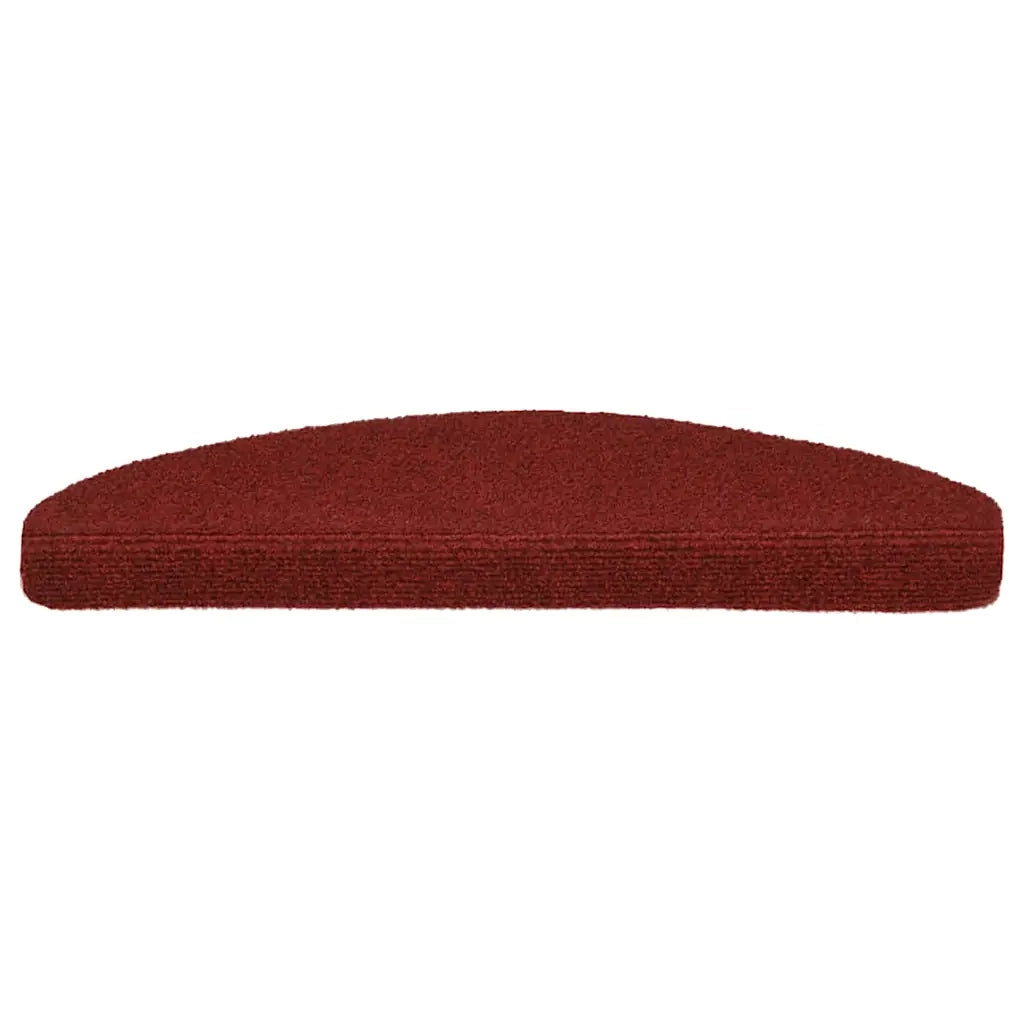 Tappetini per scale autoadesivi 20 pz 65x21x4 cm Bordeaux Rosso Semicircolari Grandi 3365647