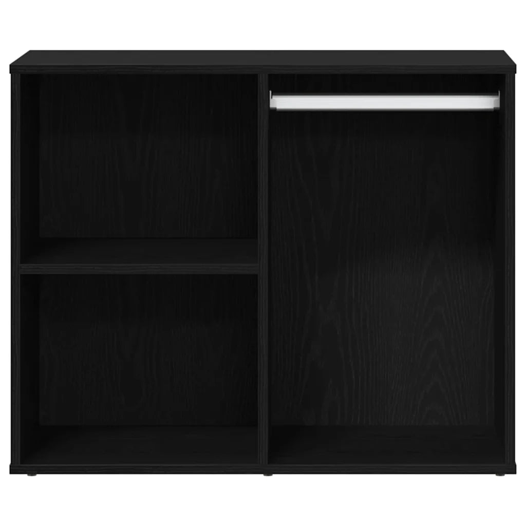 Mobiletto Cosmetico con lo scaffale Rovere Nero 80 x 40 x 65 cm 862788