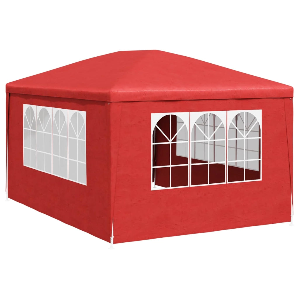 Tenda Party 400 x 300 x 255 cm Rosso PE e Acciaio 42032347