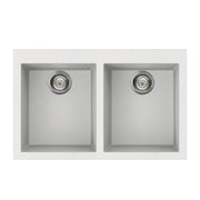Lavello 79x50 cm 2 vasche bianco VZ3434B