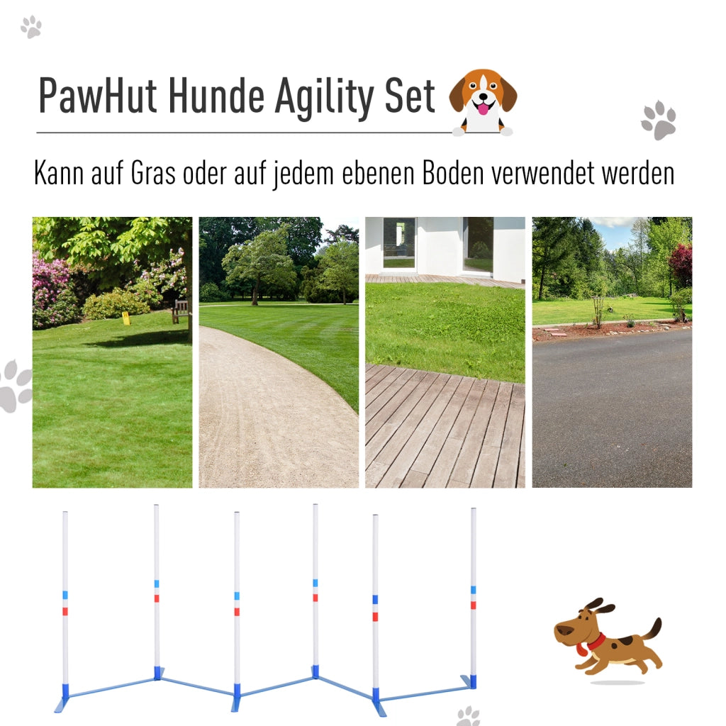 Set Agility per Cani 6 Pezzi ¨C Minimal ¨C Grigio