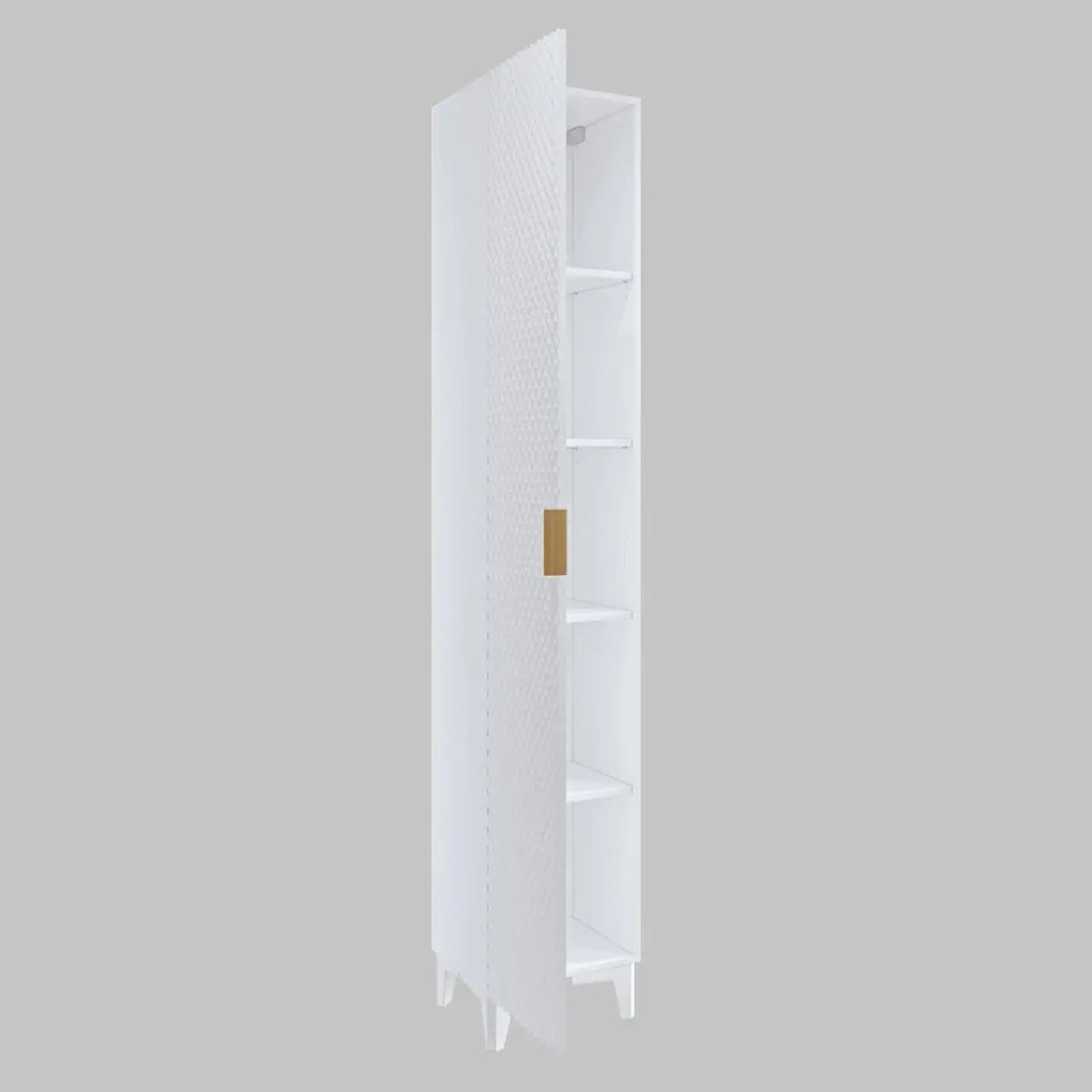 Set di 2 mobili da bagno collezione CHIC in colori bianco e dorato. Mobile sotto lavabo.