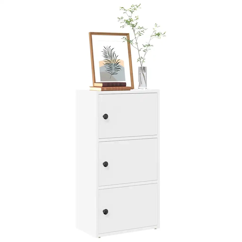 Libreria Bianca 40x24x77 cm in Legno Multistrato 860364