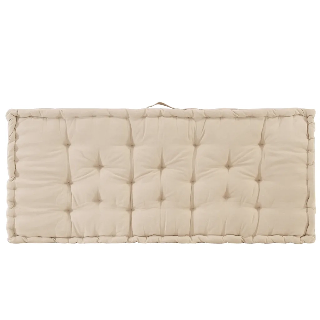 Cuscini per Pallet e Pavimento 2 pz | Cuscini per sedie in Cotone Beige