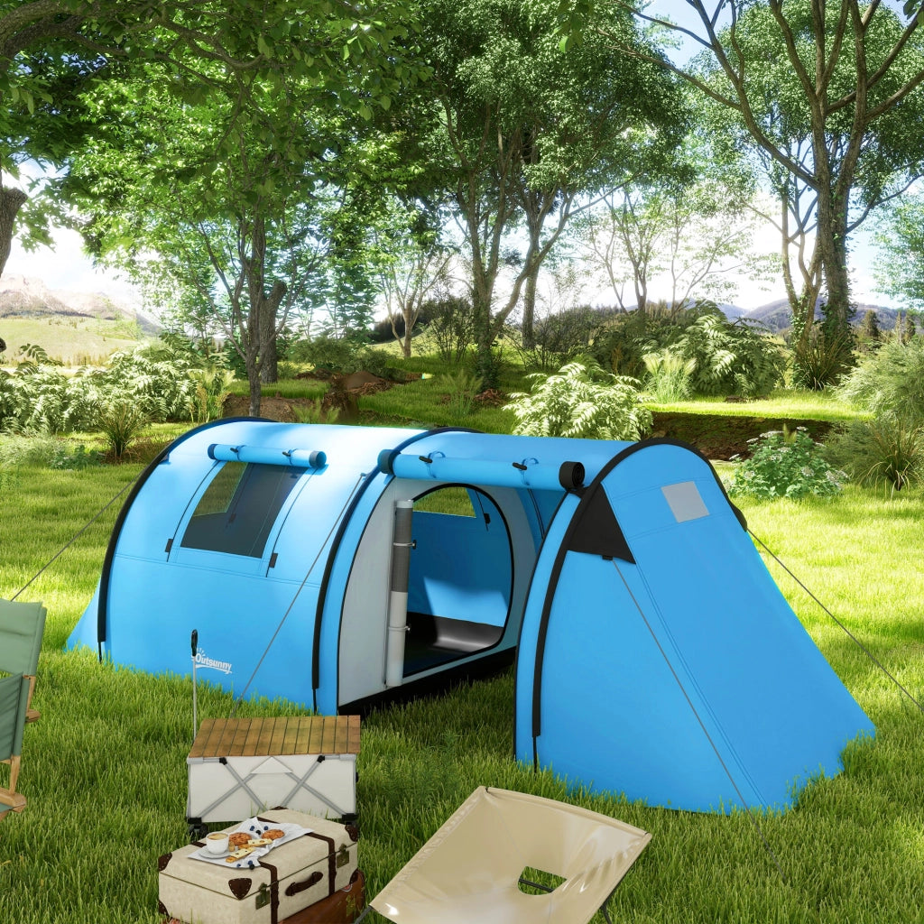 Tenda da campeggio 3-4 persone impermeabile ¨C Xylo ¨C Blu cielo 3000mm colonna d'acqua