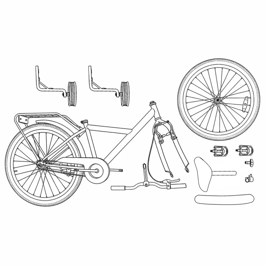 Bicicletta per Bambini | Bici per bambini 16 Pollici per bambini di 4-6 anni Verde