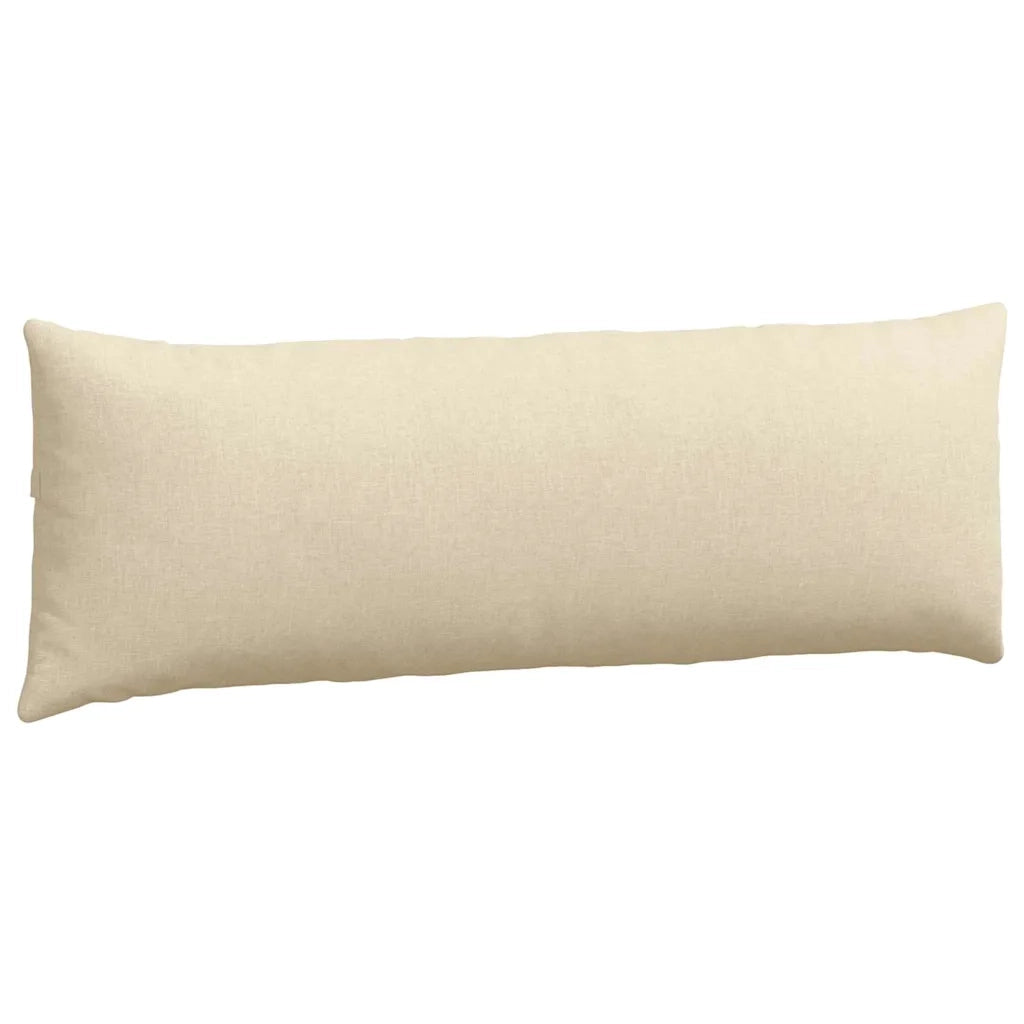 Cuscini da Divano 2 pcs Crema 120 x 40 cm Tessuto 42013789