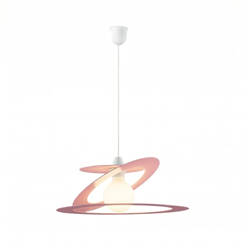 Sospensione Geko 1 Luce Rosa e Bianco LuceArt Classic