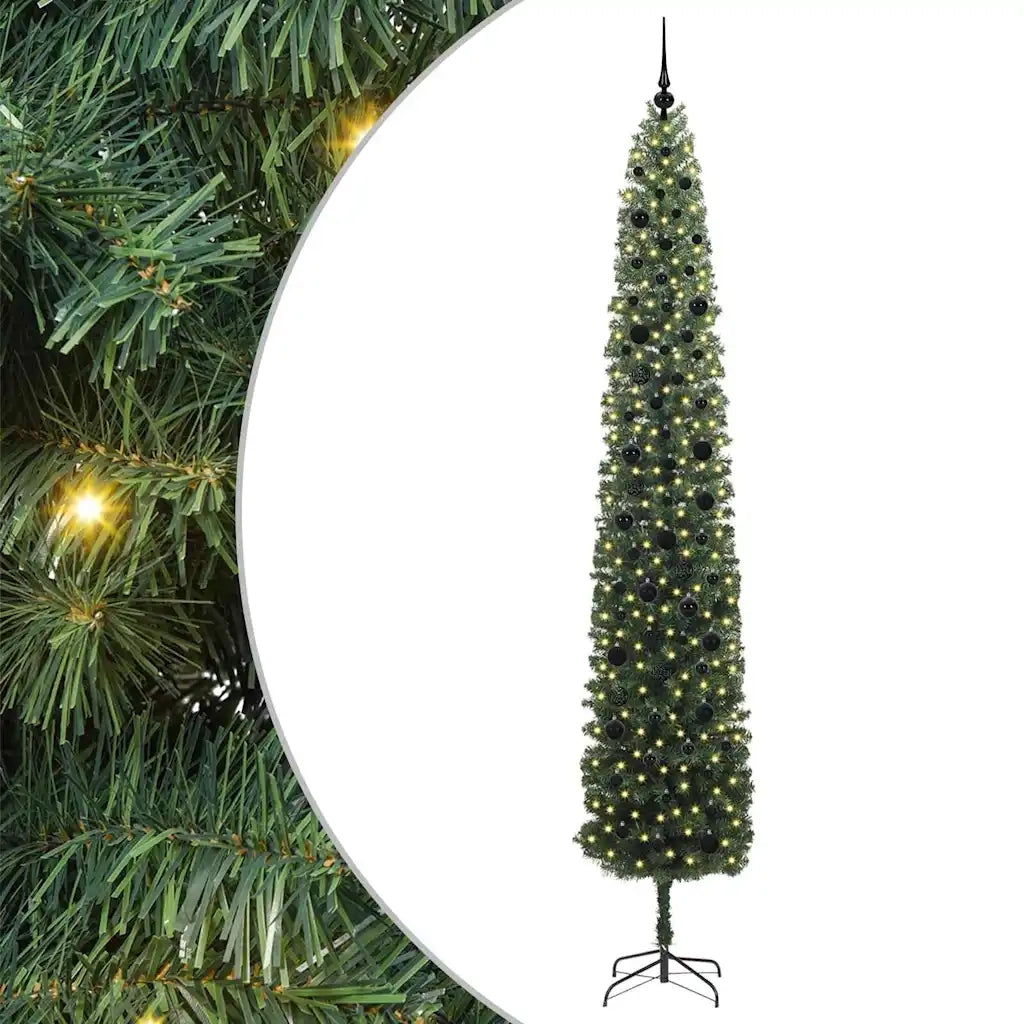 Albero di Natale artificiale con 300 LED Verde 270 cm 3394979