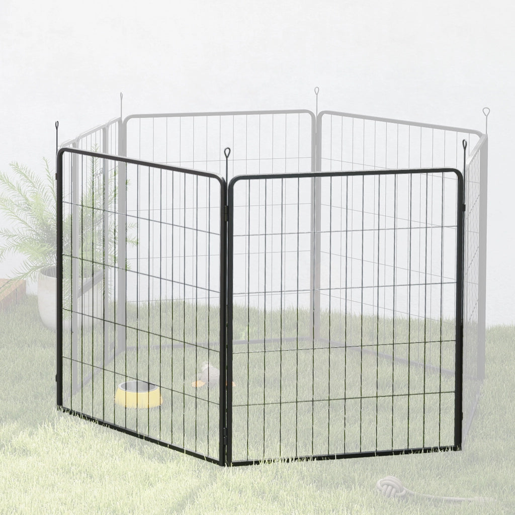 Pannelli Recinto per Cuccioli ¨C Xylo ¨C Set 2 Pezzi Estensione Grigio Acciaio