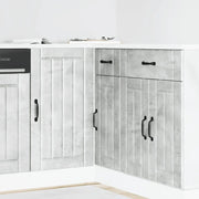 Mobile base da cucina Lucca Grigio Cemento in Legno Multistrato 854312