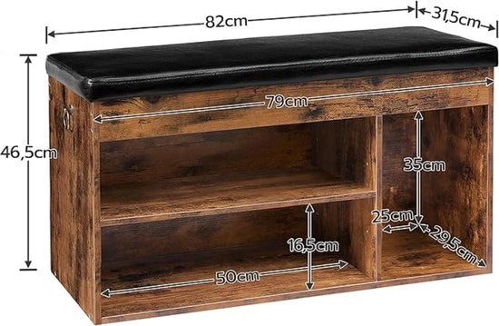 Banca per scarpe 31,5D x 82W x 46H centimetri