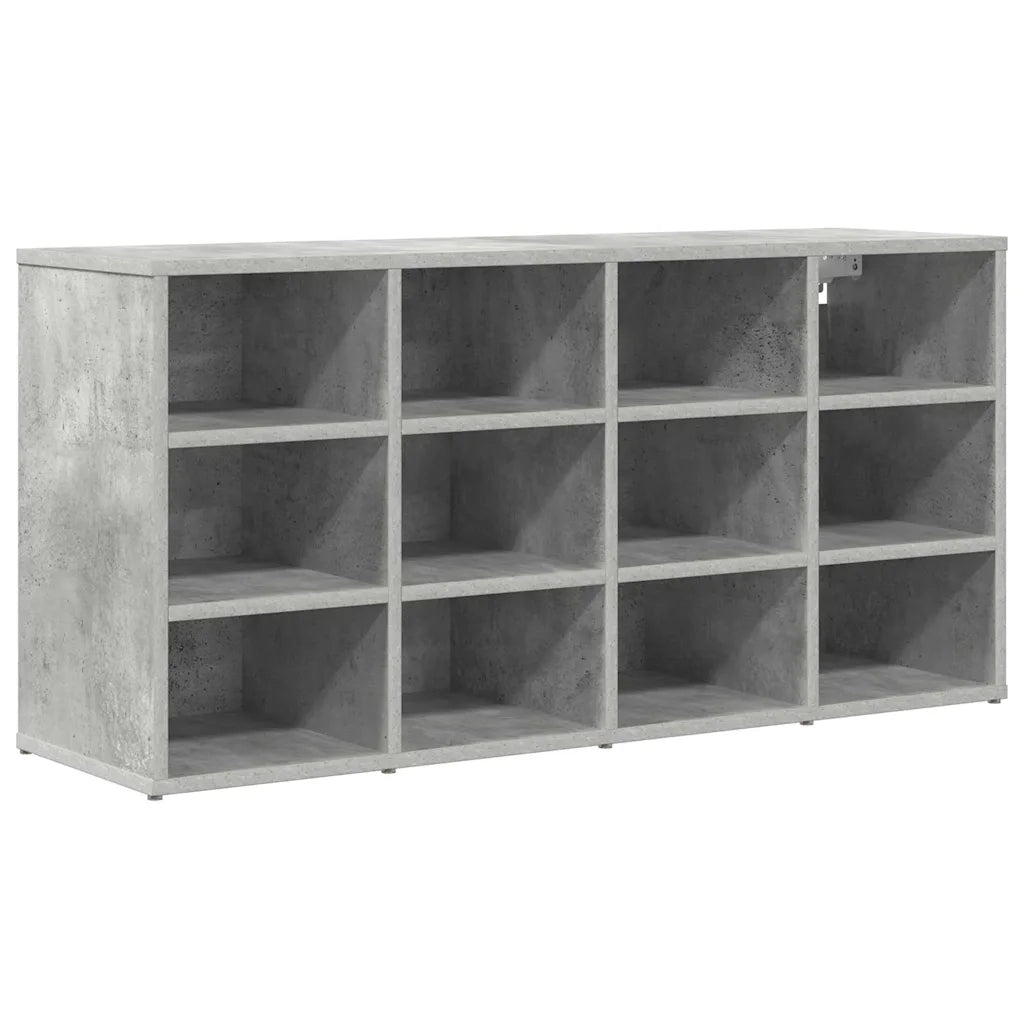 Mobile per scarpe-Scarpiera Grigio cemento 103 x 30 x 51 cm