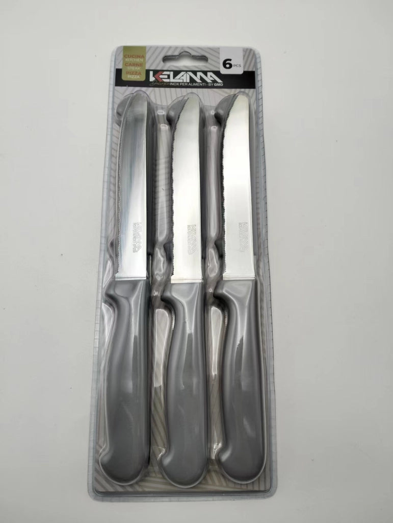 Kelama deluxe coltello da tavola tortora 6 pz