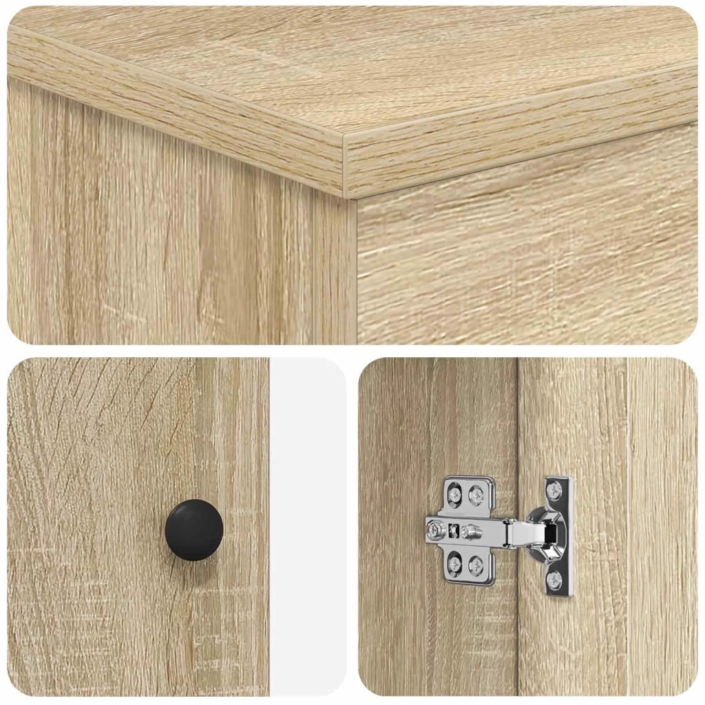 Mobiletto da Bagno Sotto Lavabo Rovere Sonoma 890690