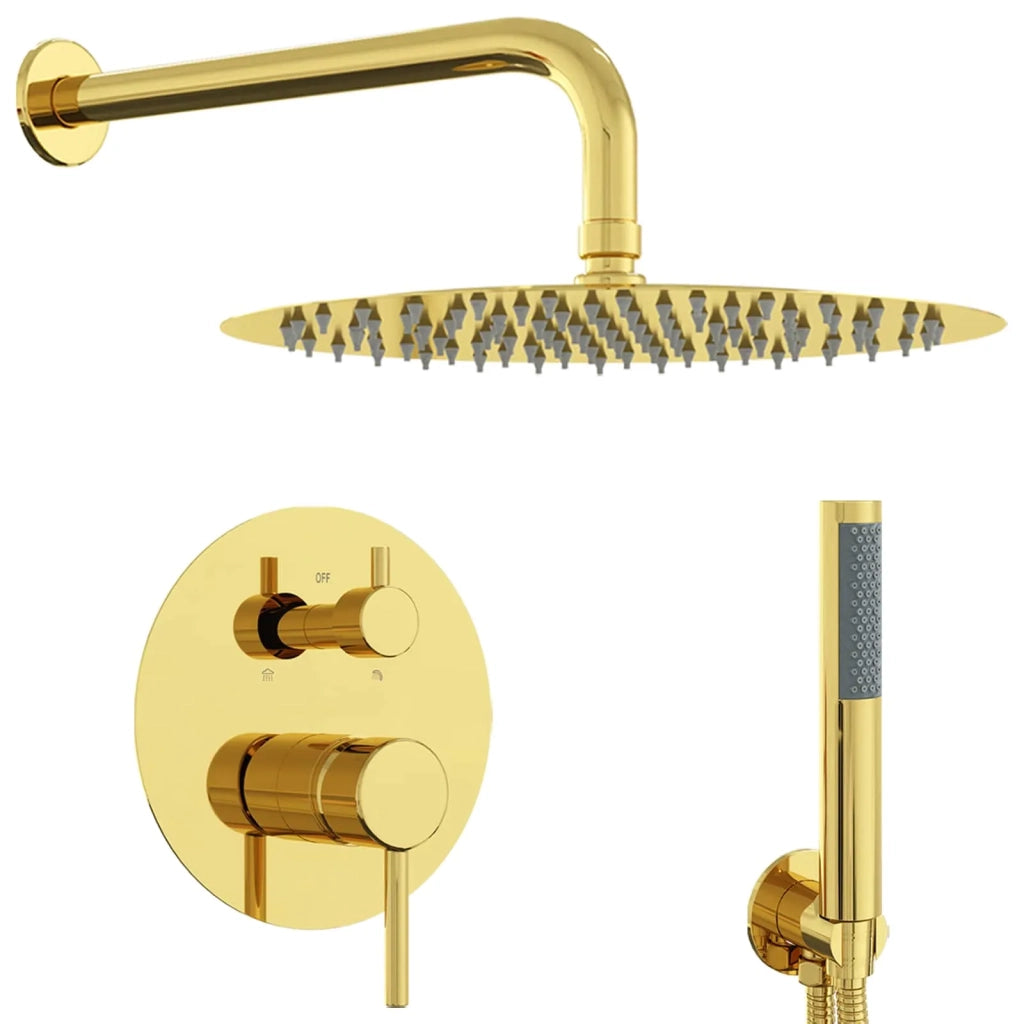 Sistema doccia nascosto (rotondo) Oro Acciaio Inossidabile 201 42028993