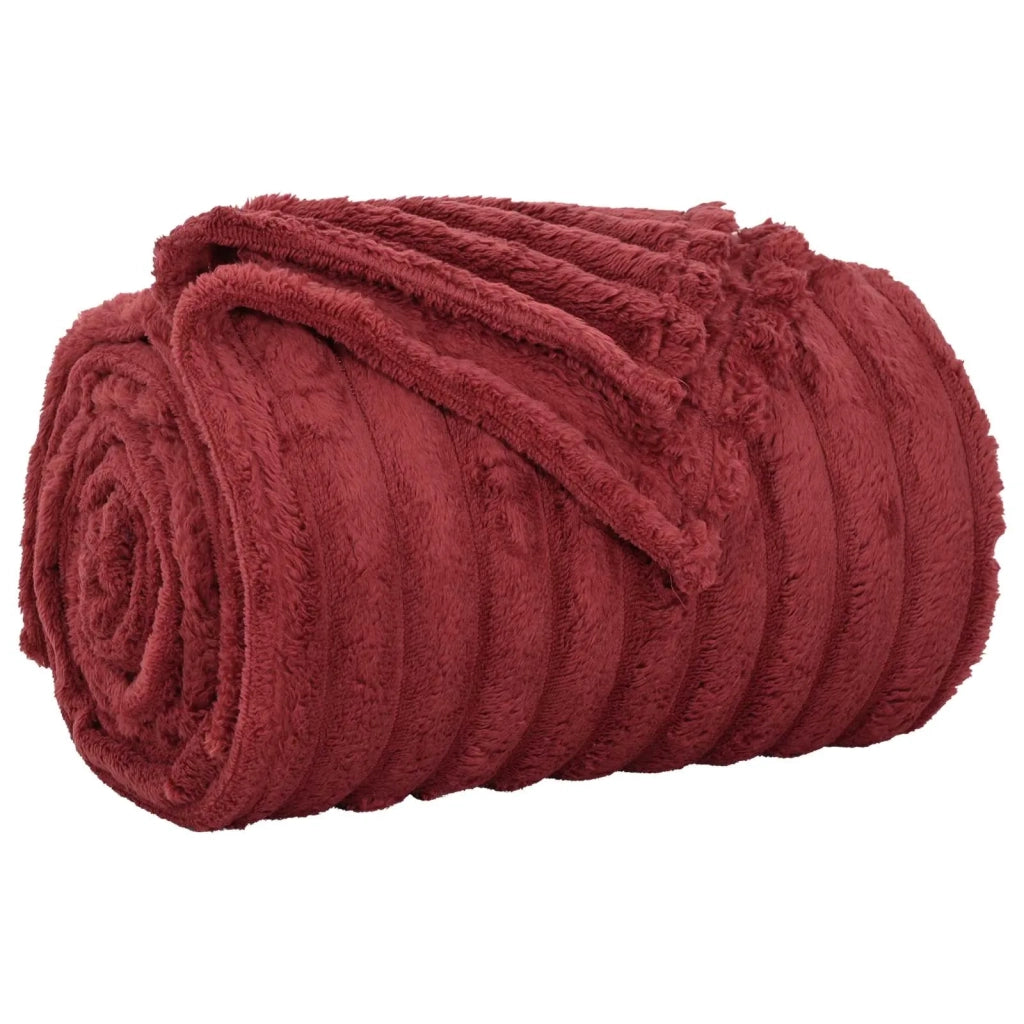 Coperta Rosso Bordeaux 270 x 240 cm Panno