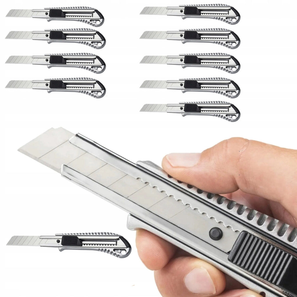 Set di Coltelli per Carta da Parati – Lama in Acciaio Inossidabile 18 mm | Ergonomico, Durevole, Multiuso