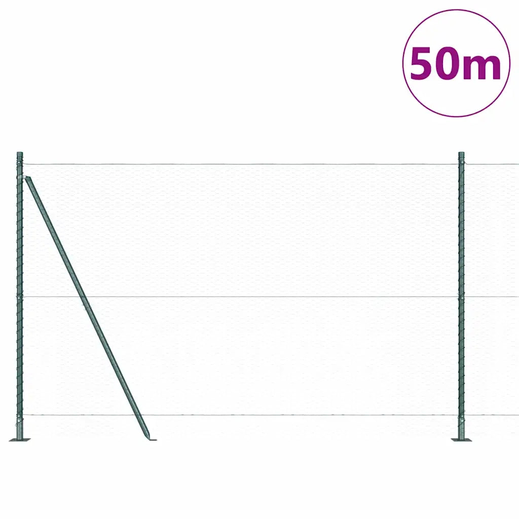 Palo della recinzione Verde 50 x 1,4 m (rete 25 mm)