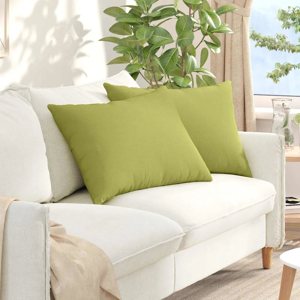 Cuscini da Divano 2 pcs Verde chiaro 70 x 50 cm Tessuto 42013749