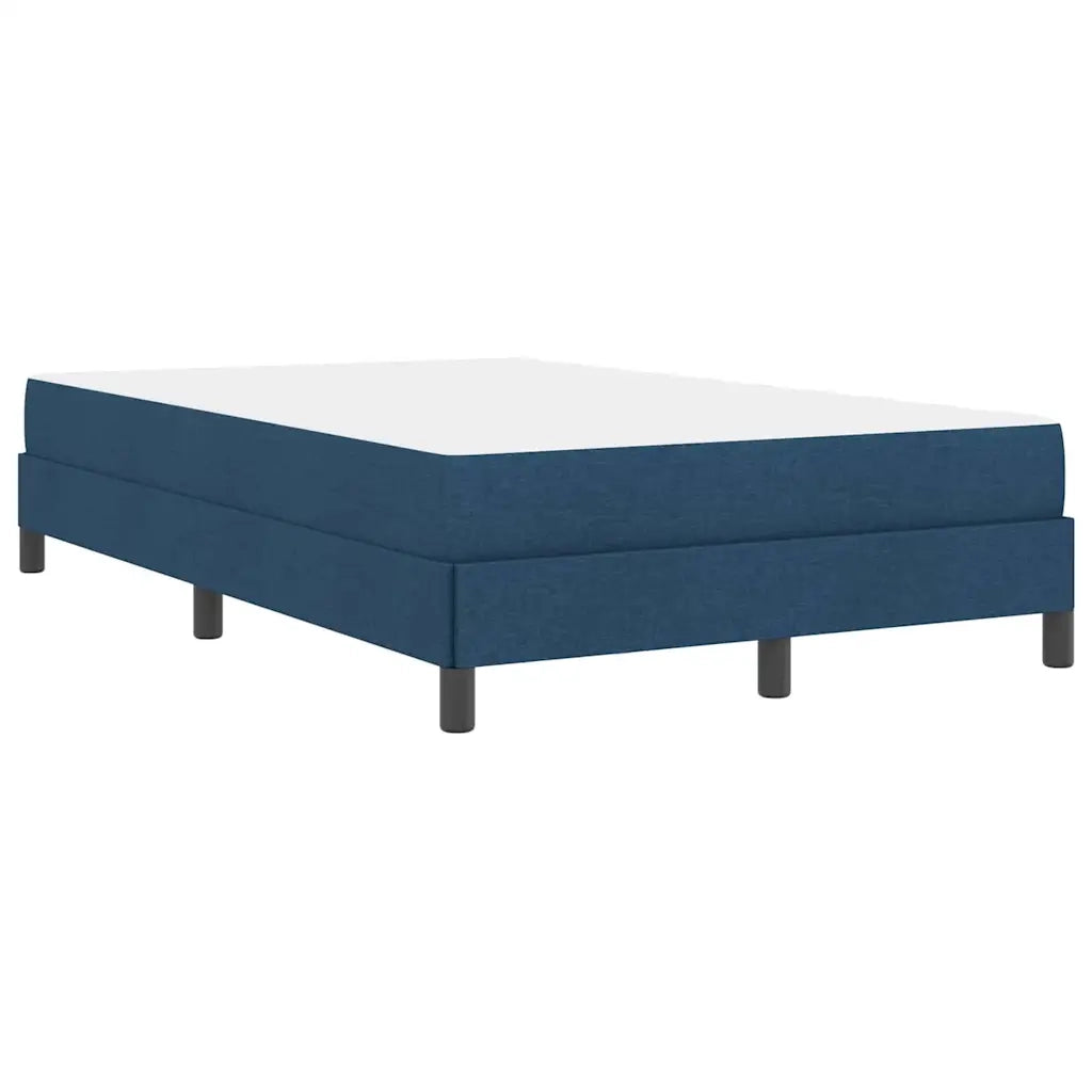 Letto a molle con materasso Blu 120 x 190 cm Tessuto