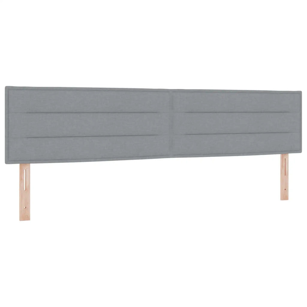 Letto box spring con materasso Grigio Chiaro 200 x 200 cm 3453002